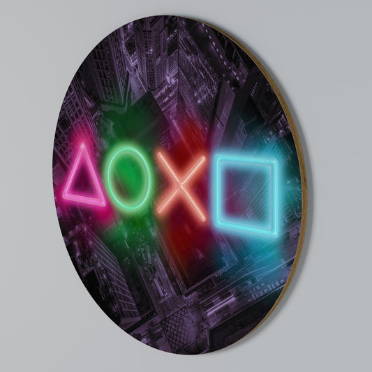 CYBERPUNK CHRONICLE Kulatá nástěnná dekorace