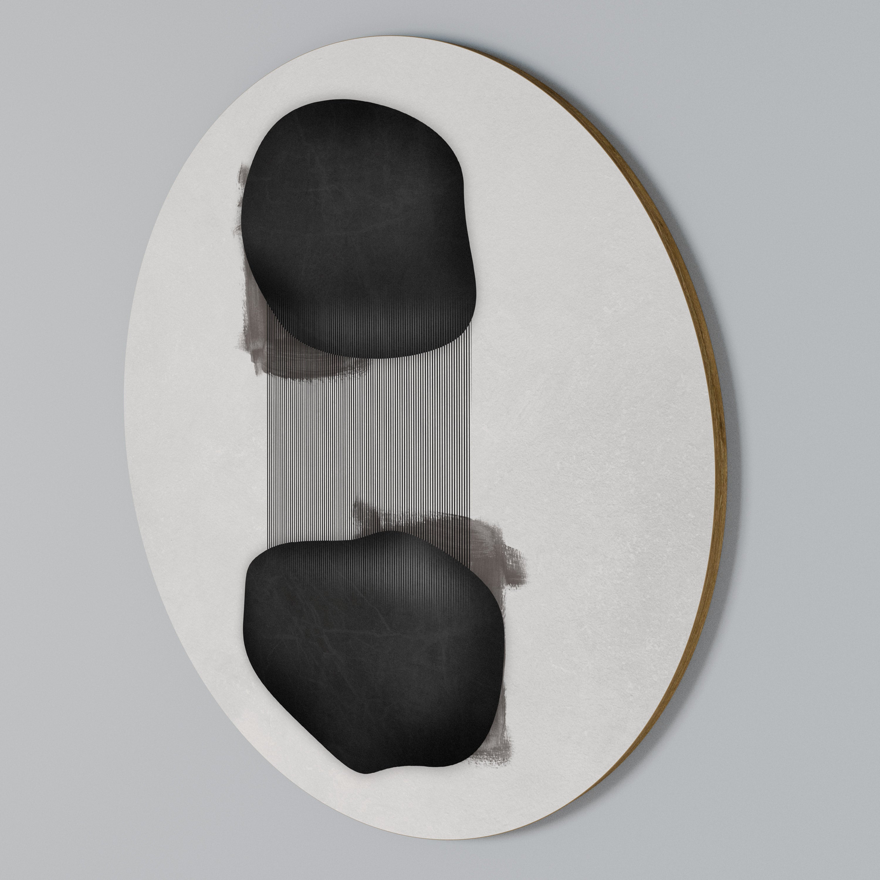 BLACK OVERTURE Round Wall Art