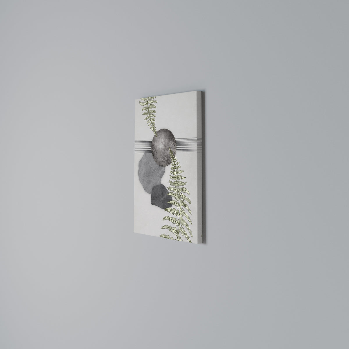 FERN MELANCHOLY Vertical Canvas Print