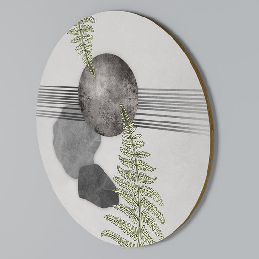 FERN MELANCHOLY Kulatá nástěnná dekorace