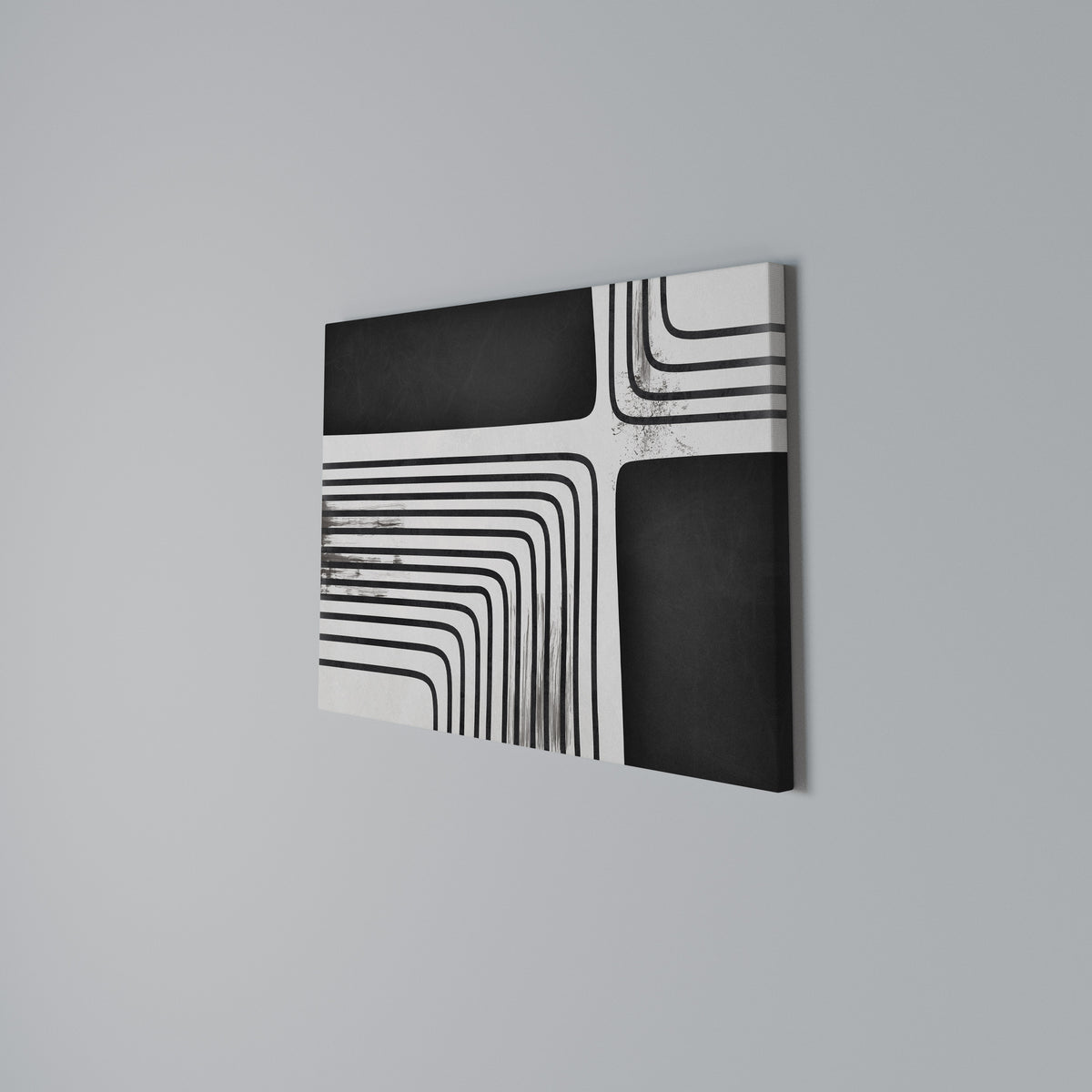 DARKSIDE OF THE LINE Horizontal Canvas Print