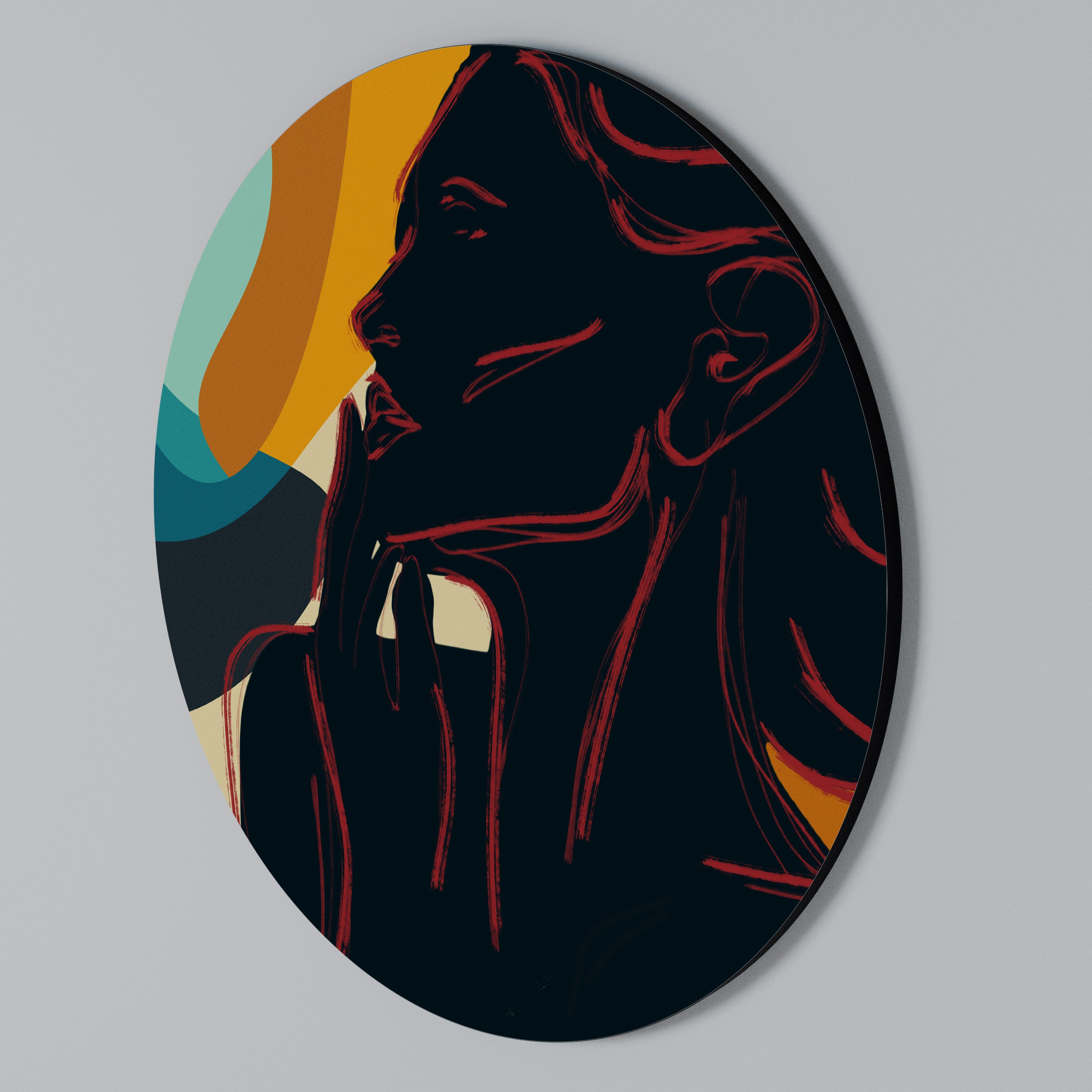 SILHOUETTE SONATA Round Wall Art