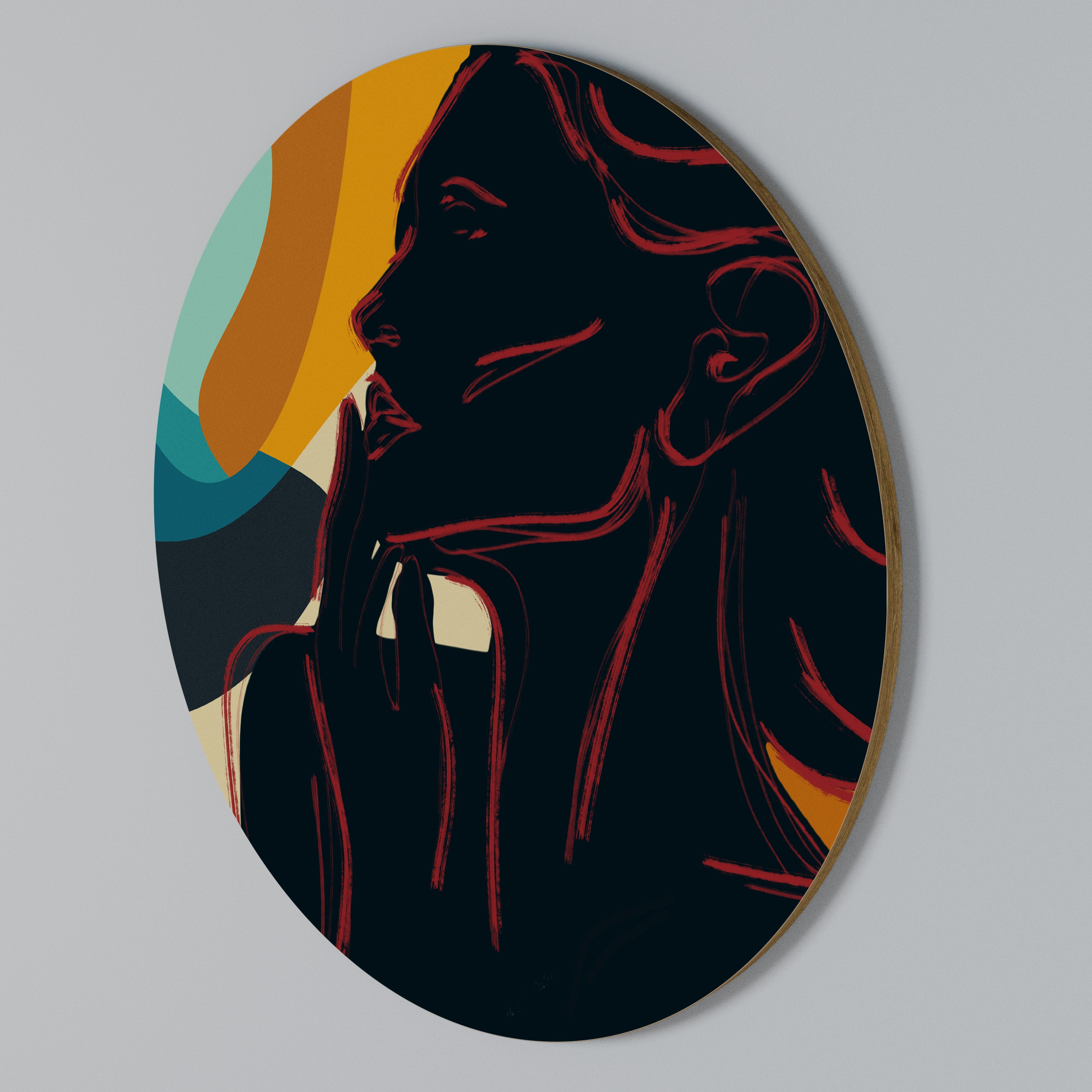 SILHOUETTE SONATA Round Wall Art