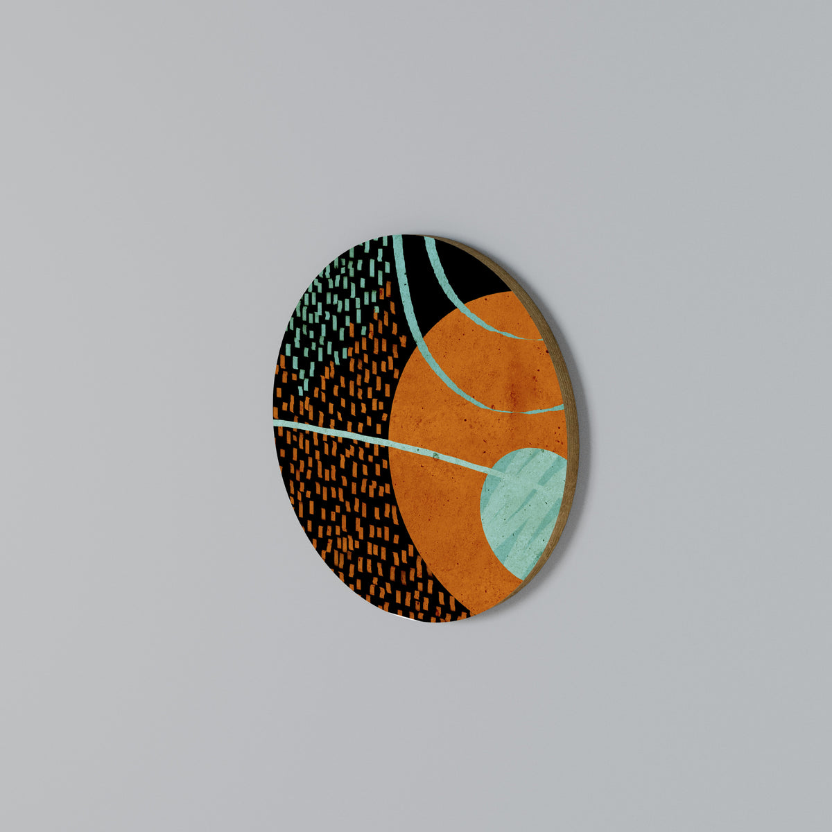 GEODE GLIMMER Kulatá nástěnná dekorace