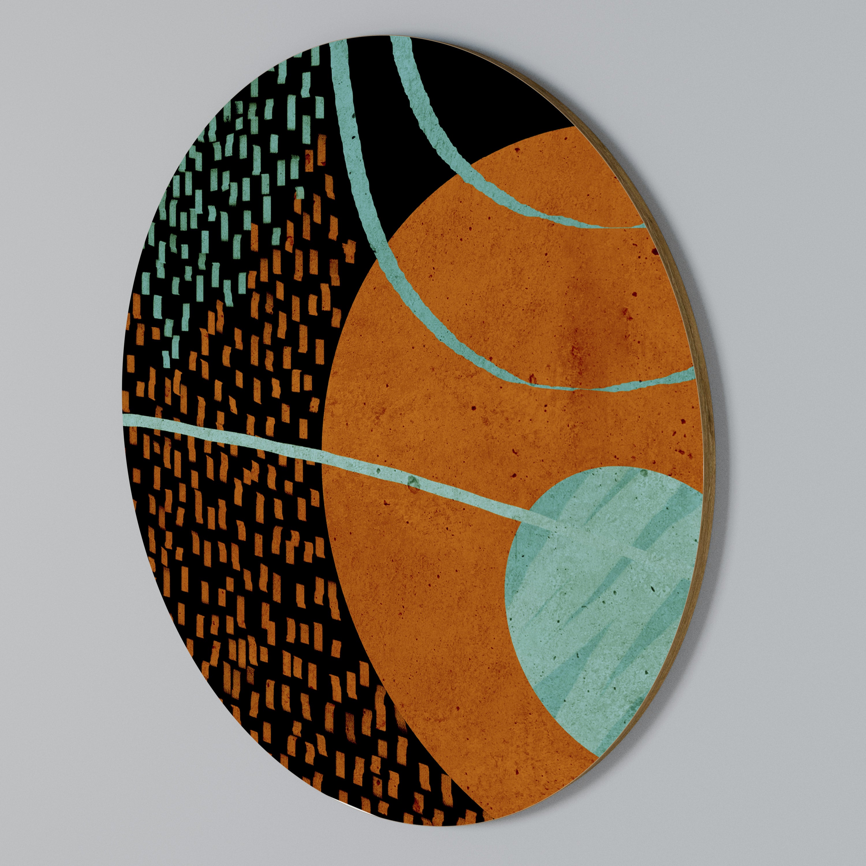 GEODE GLIMMER Round Wall Art