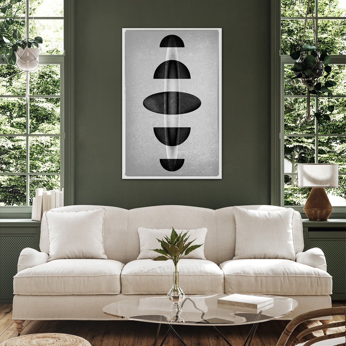 OBSIDIAN ODYSSEY Vertical Canvas Print