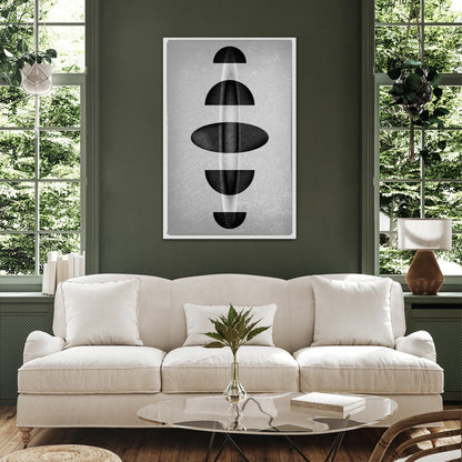 OBSIDIAN ODYSSEY Vertical Canvas Print