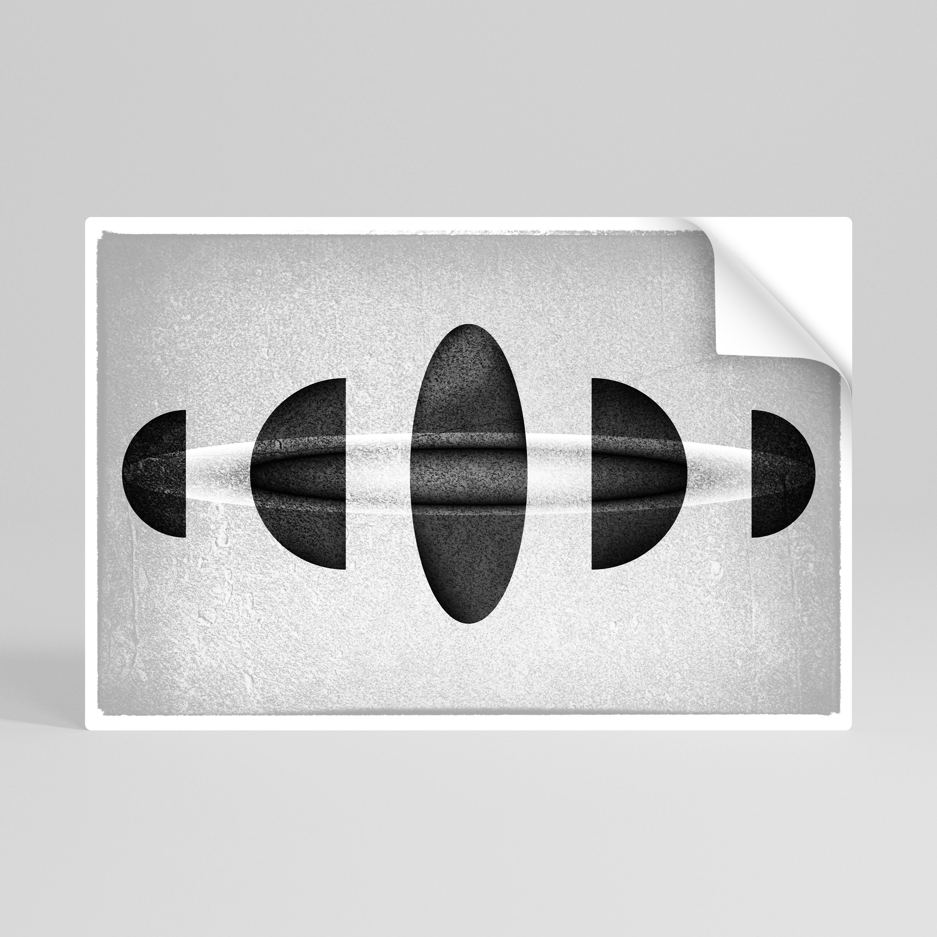 OBSIDIAN ODYSSEY Peel and Stick Horizontal Poster