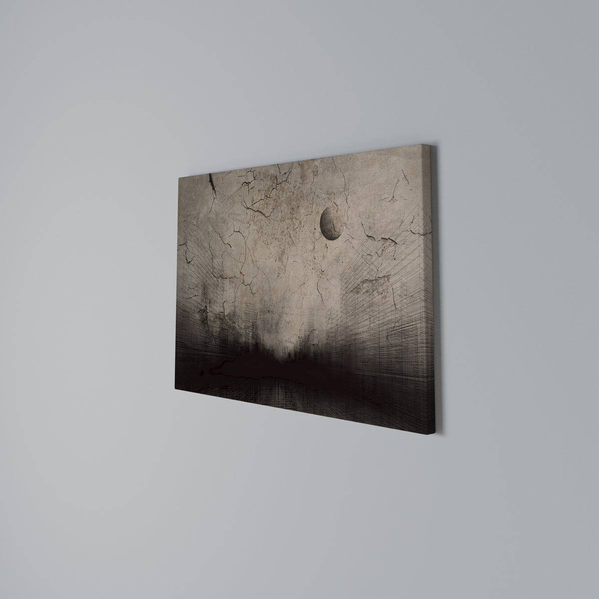 MOONBEAM THOUGHTS Horizontal Canvas Print
