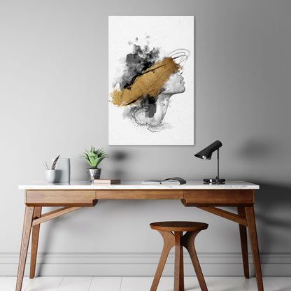 GILDED BLINDNESS Vertical Canvas Print