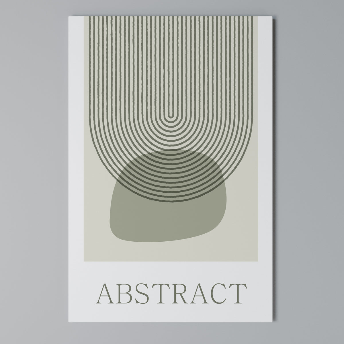 GREEN ABSTRACT Vertical Canvas Print