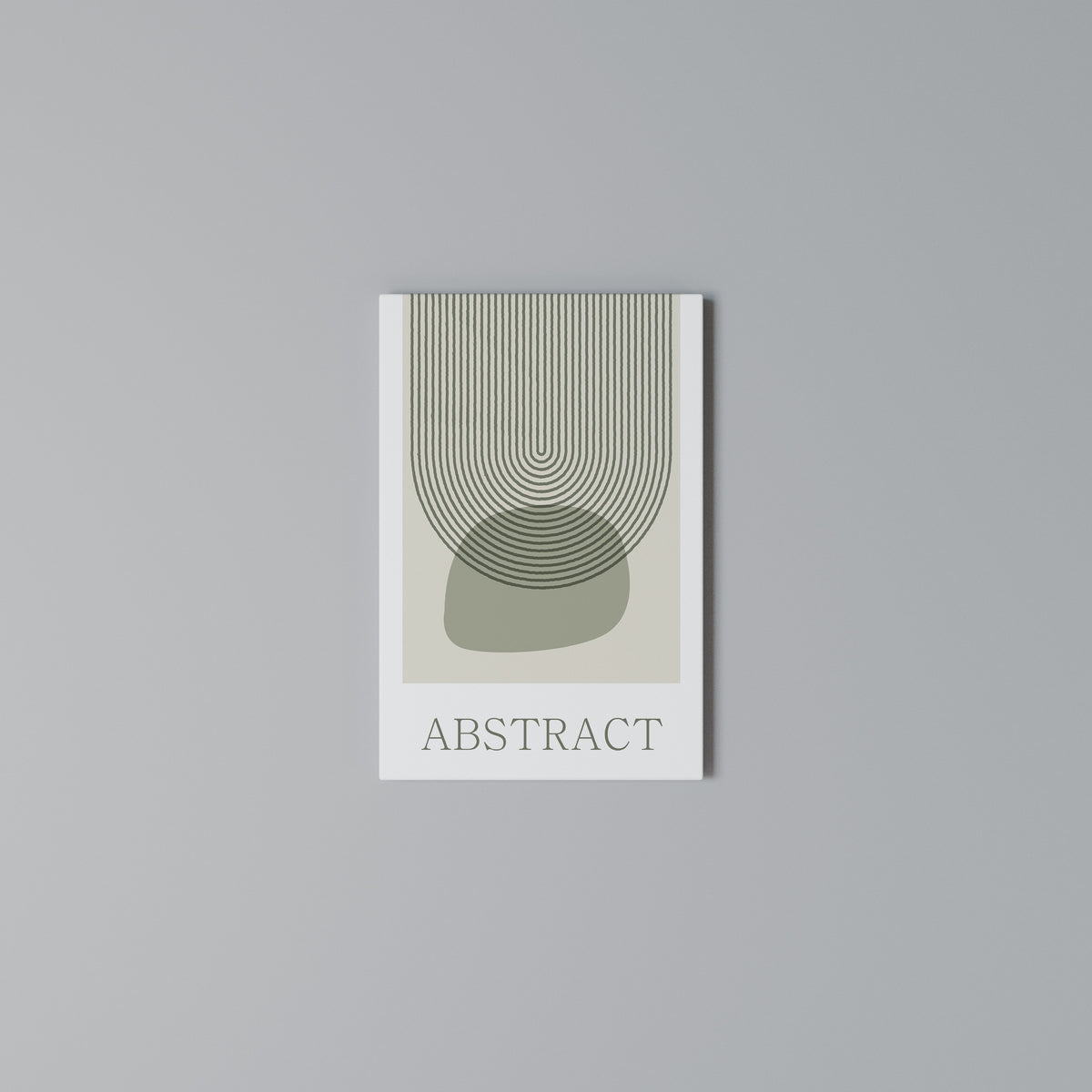 GREEN ABSTRACT Vertical Canvas Print