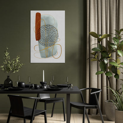 WRAPPED IN FORM Vertical Canvas Print