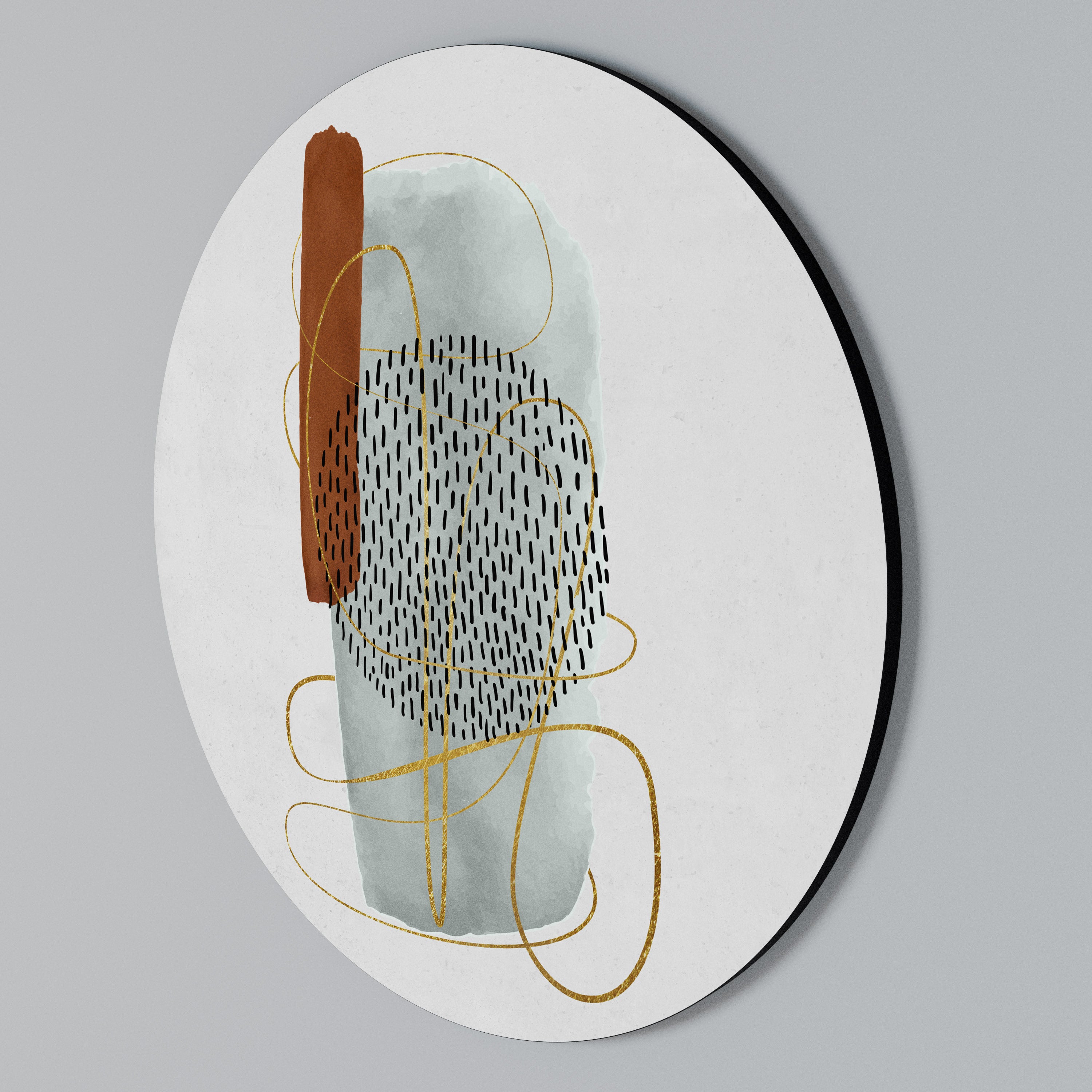 WRAPPED IN FORM Round Wall Art