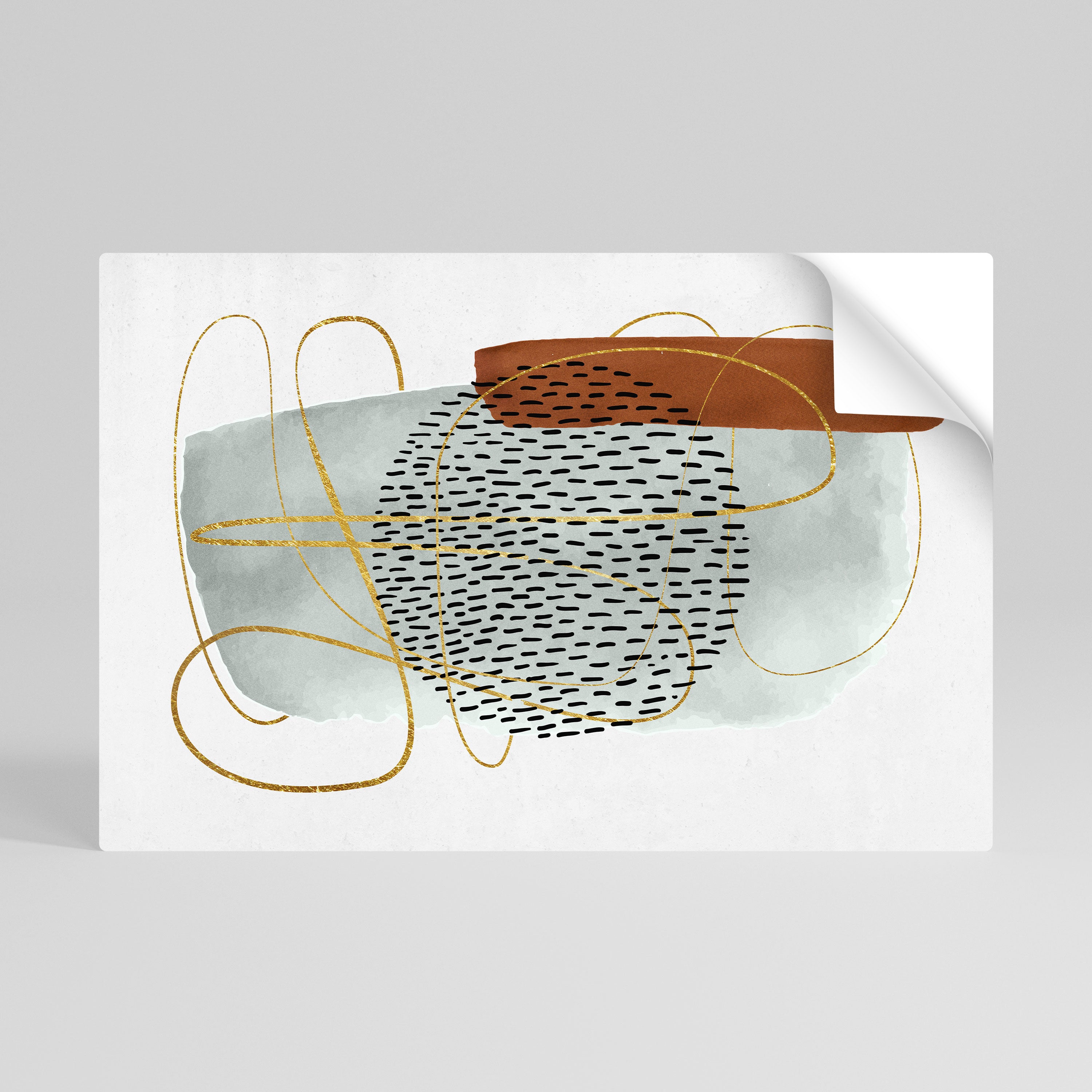 WRAPPED IN FORM Peel and Stick Horizontal Poster