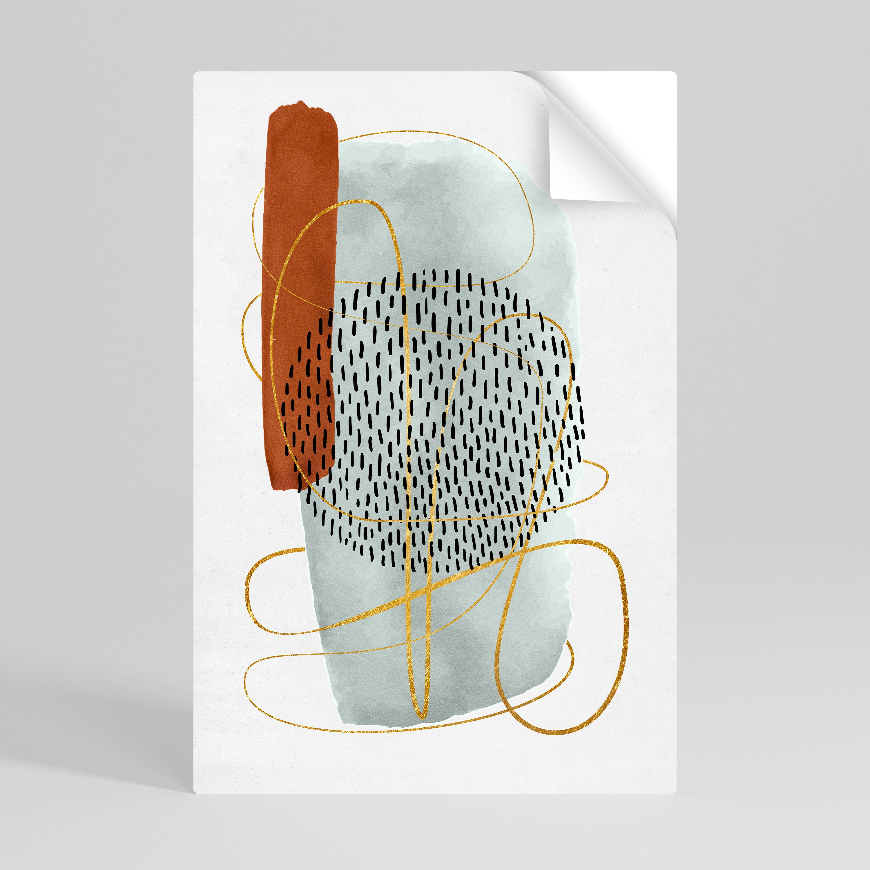 WRAPPED IN FORM Peel and Stick Vertical Poster