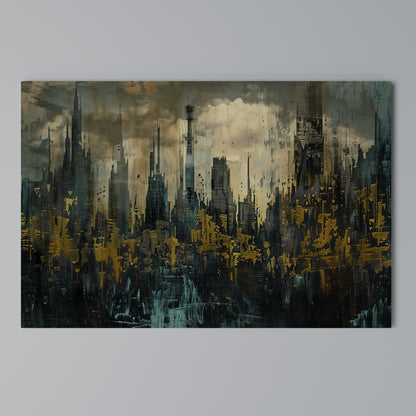 TOWN OBSCURE Horizontal Canvas Print
