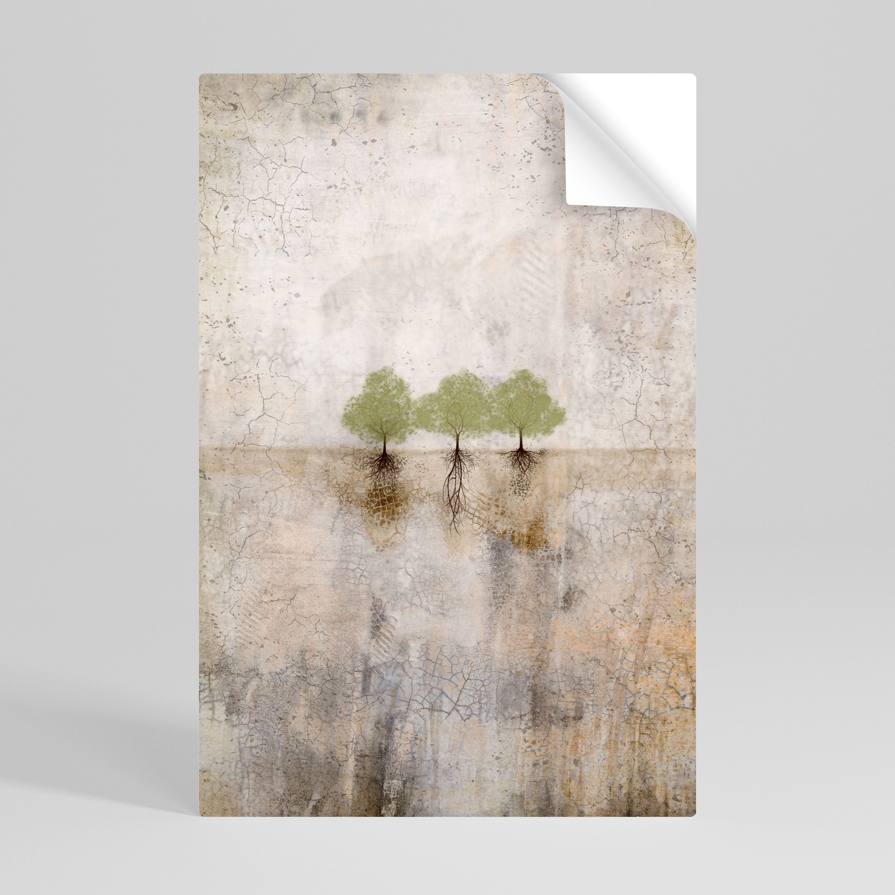 ROOTS OF TIME Peel and Stick Vertical Poster