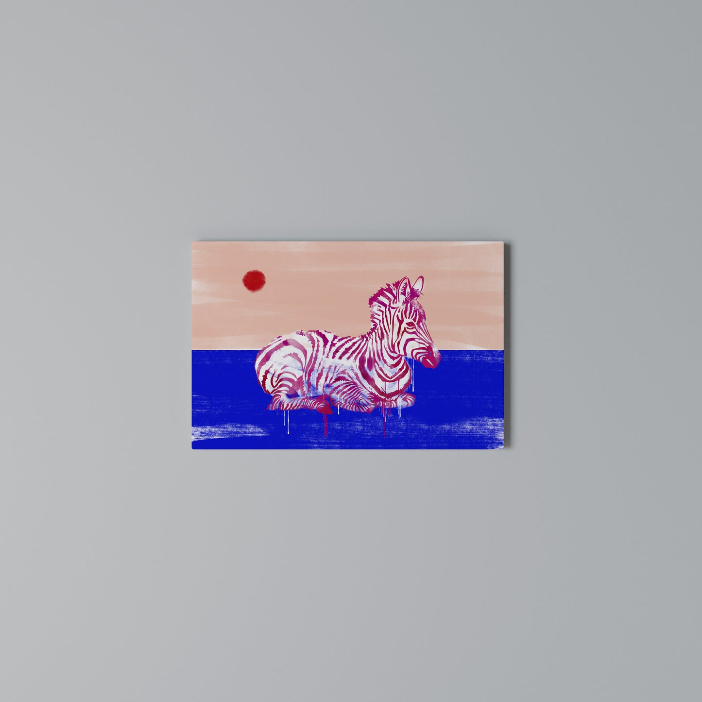 FANCIFUL ZEBRA Horizontal Canvas Print