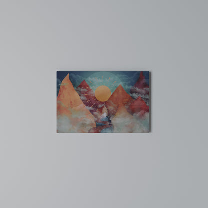 THE DEER MOUNTAIN Horizontal Canvas Print