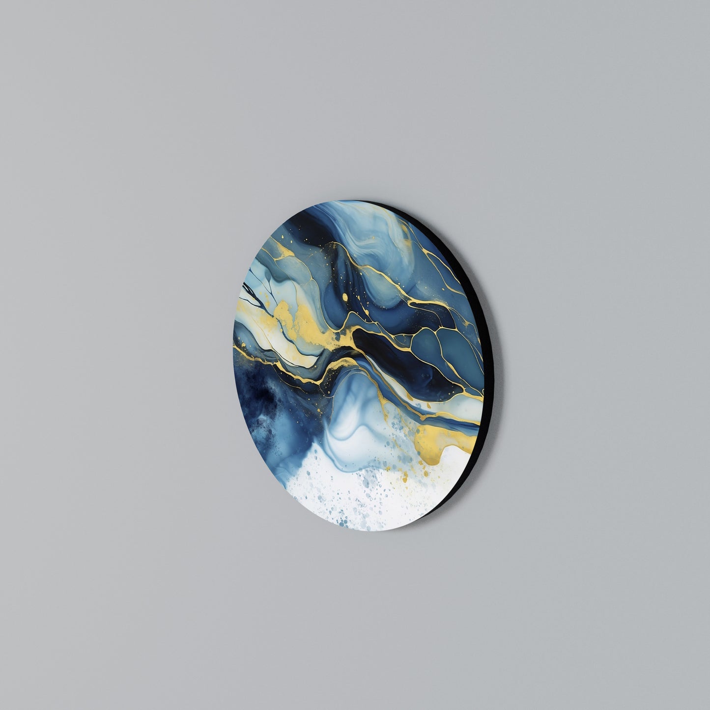 INKY MARBLE Kulatá nástěnná dekorace