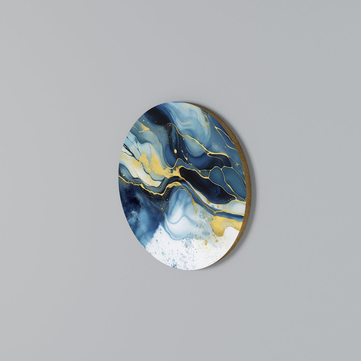 INKY MARBLE Kulatá nástěnná dekorace