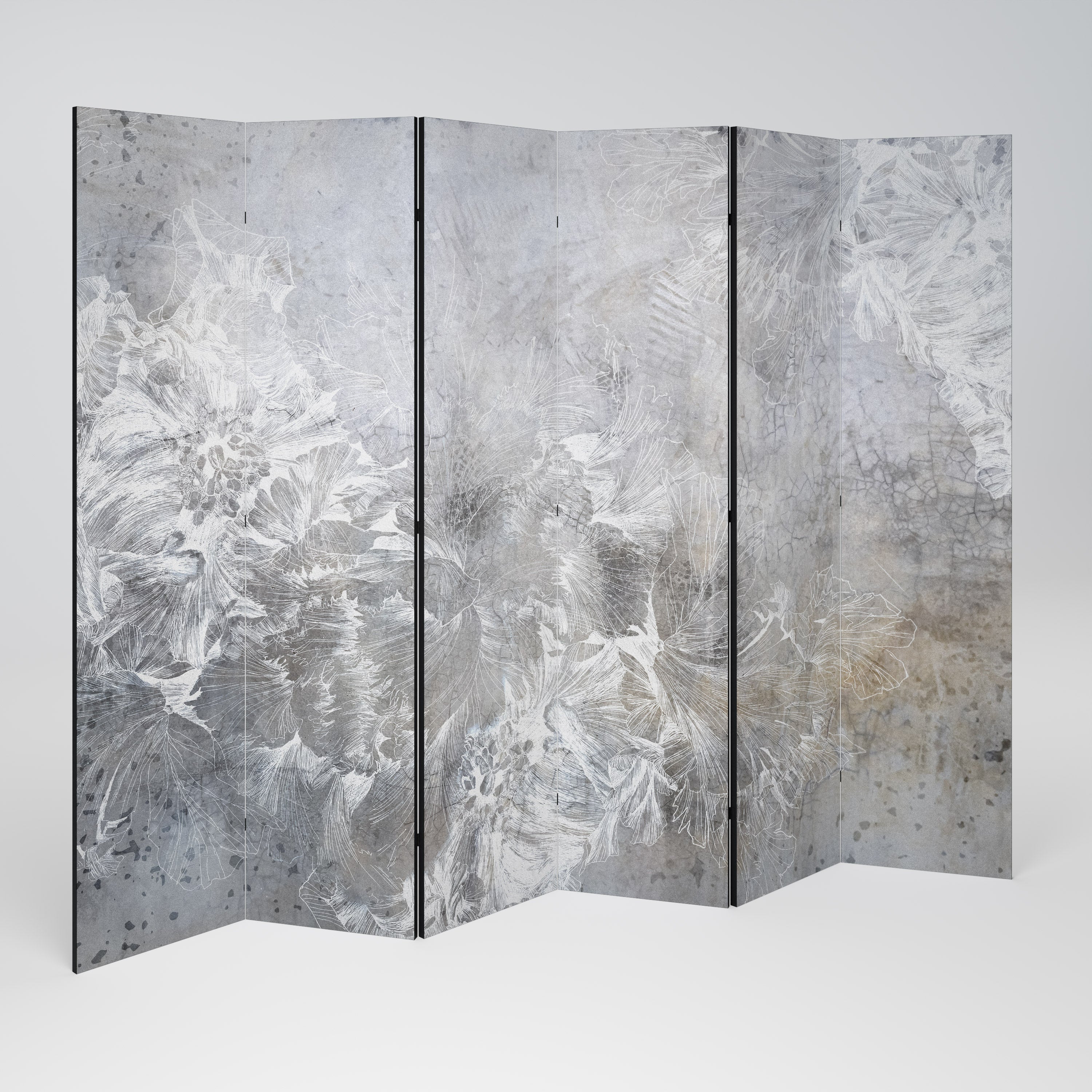 WHITE WHISPER 6-Panel Room Divider