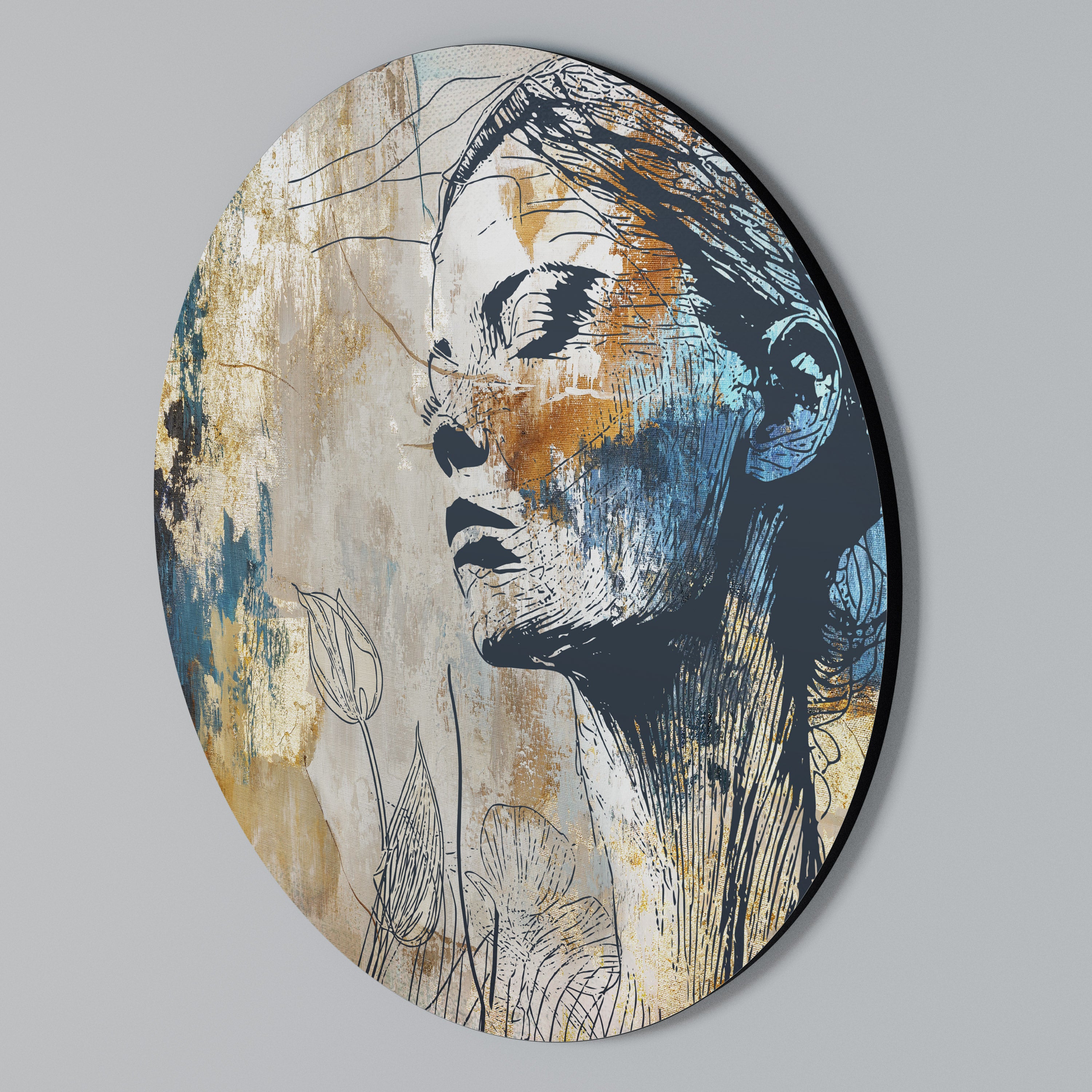 BREAK THE SILENCE Round Wall Art