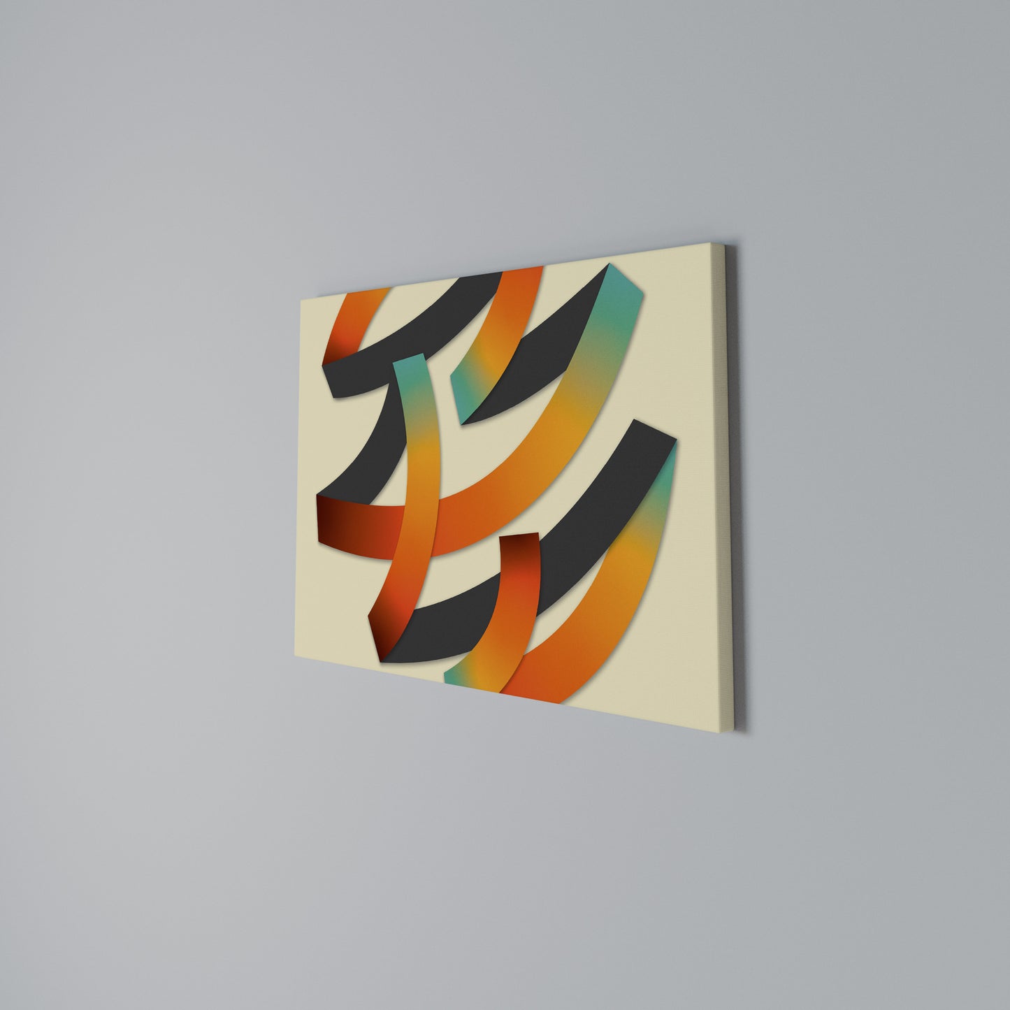 RIBBON REVERIE Horizontal Canvas Print