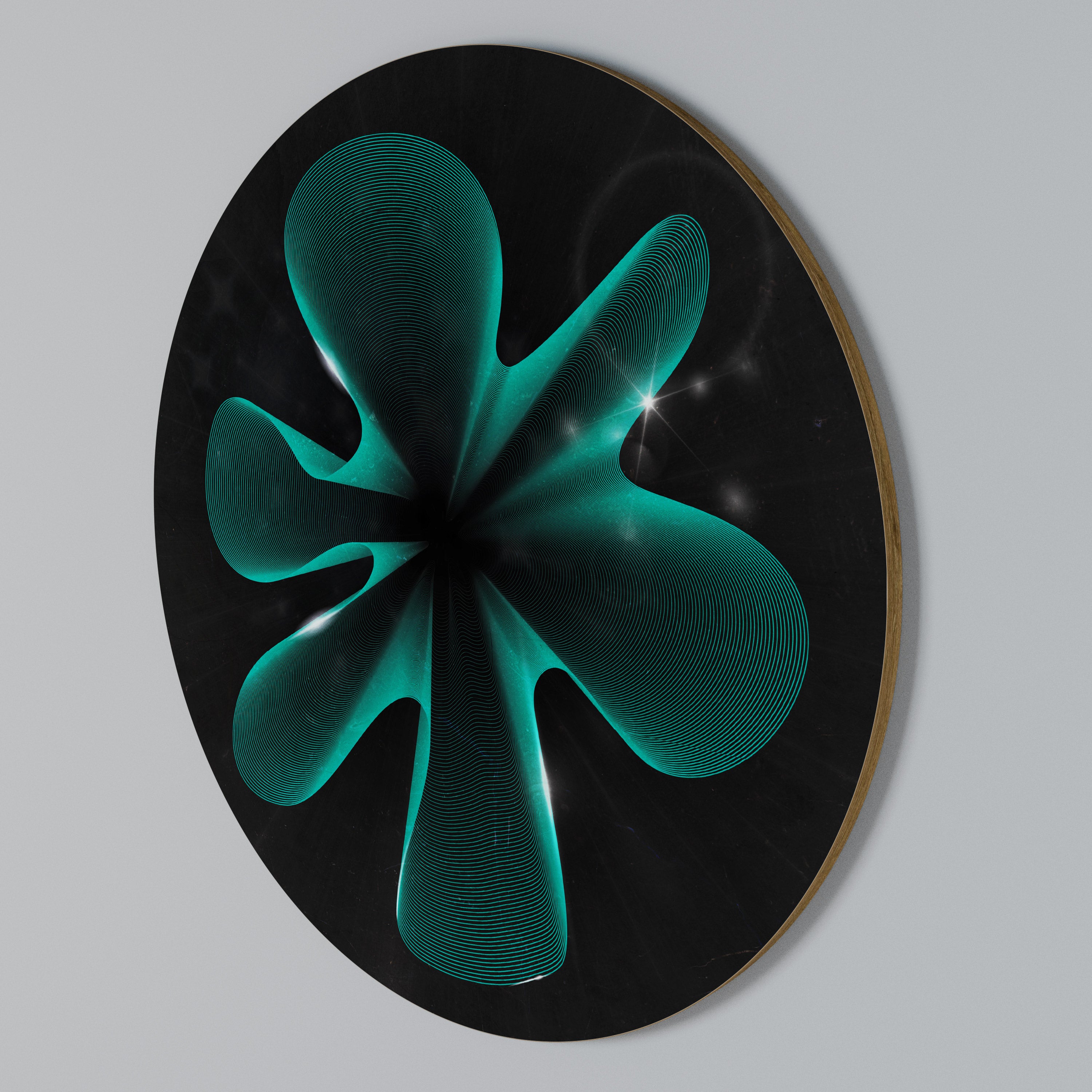 ELECTRIC ILLUSION Round Wall Art