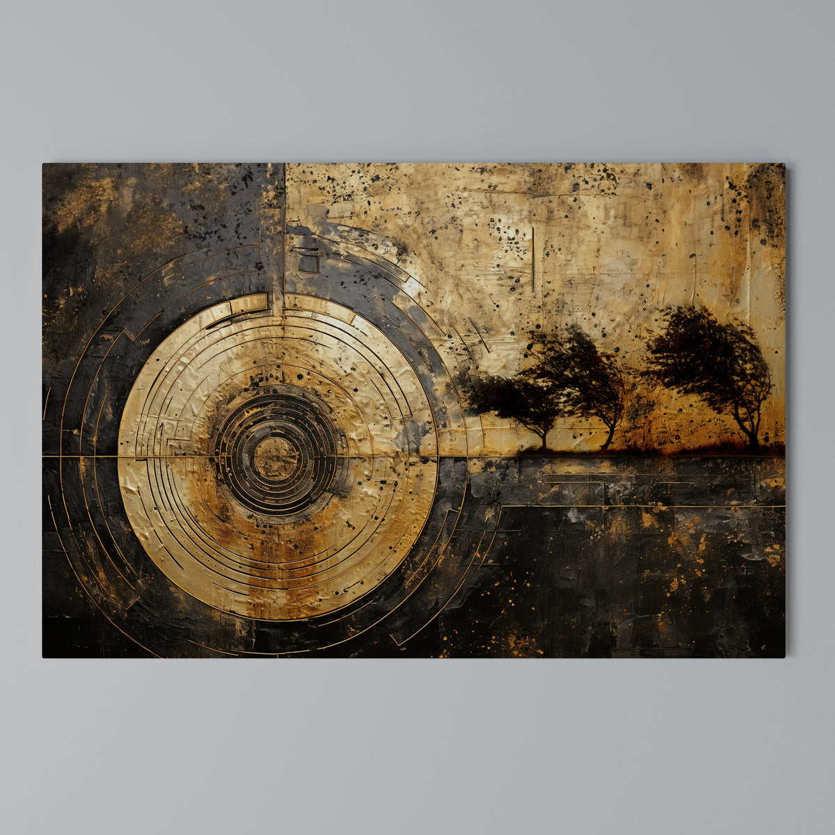 COPPERY EARTHQUAKE Horizontal Canvas Print