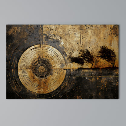 COPPERY EARTHQUAKE Horizontal Canvas Print