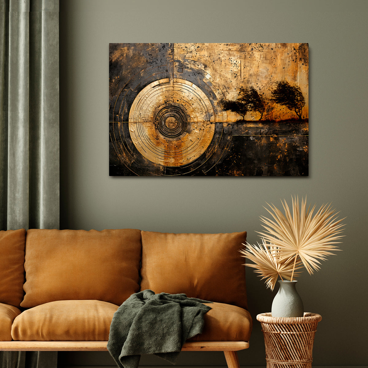 COPPERY EARTHQUAKE Horizontal Canvas Print