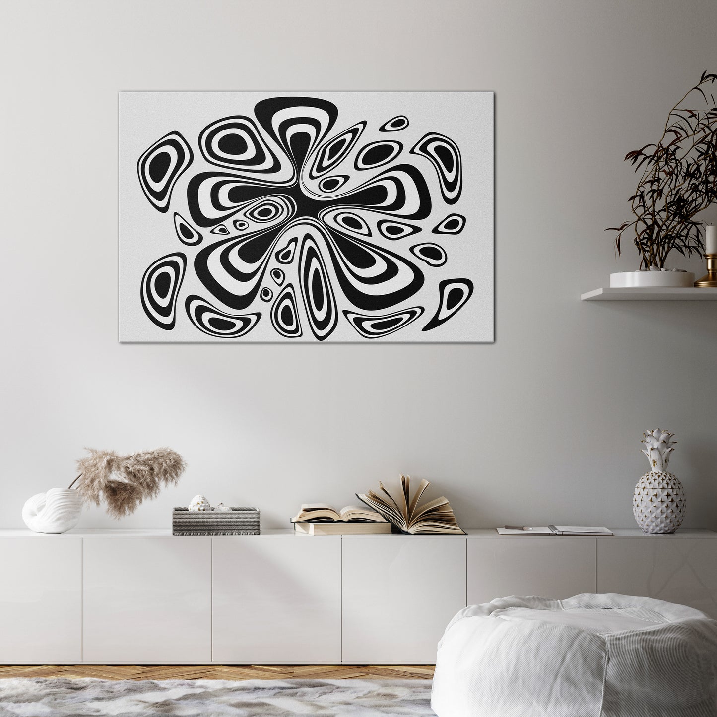 HIPNOTIZING BLOT Horizontal Canvas Print
