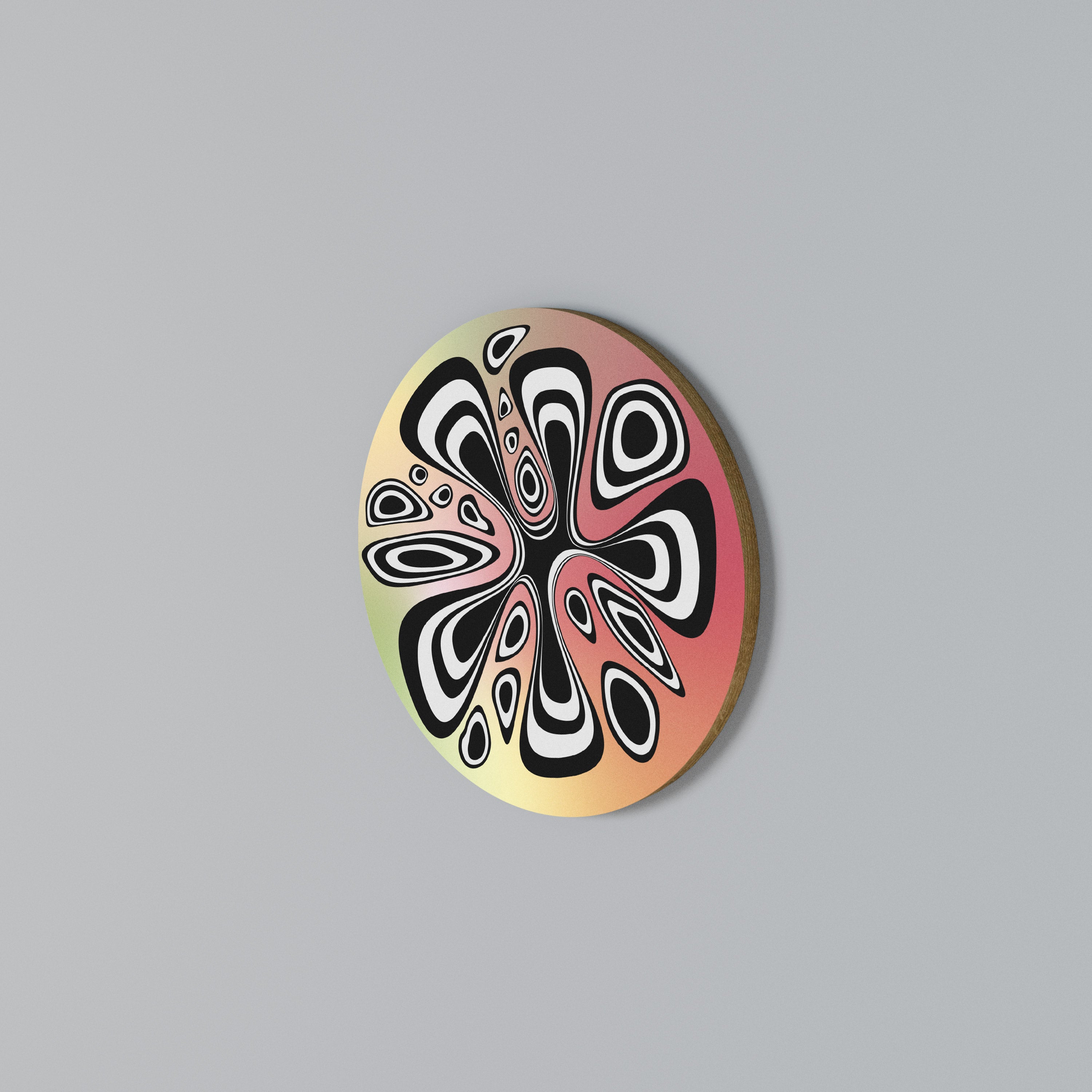 ILLUSIONARY SPLASH Round Wall Art