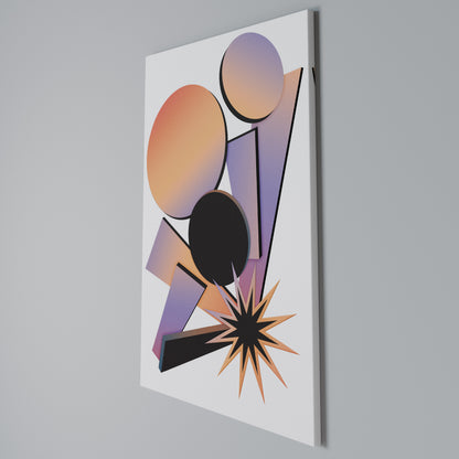 ANGULAR ARTISTRY Vertical Canvas Print