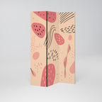 APRICOT FRENZY 3-Panel Room Divider