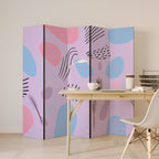 PINKY FRENZY 5dílný paraván