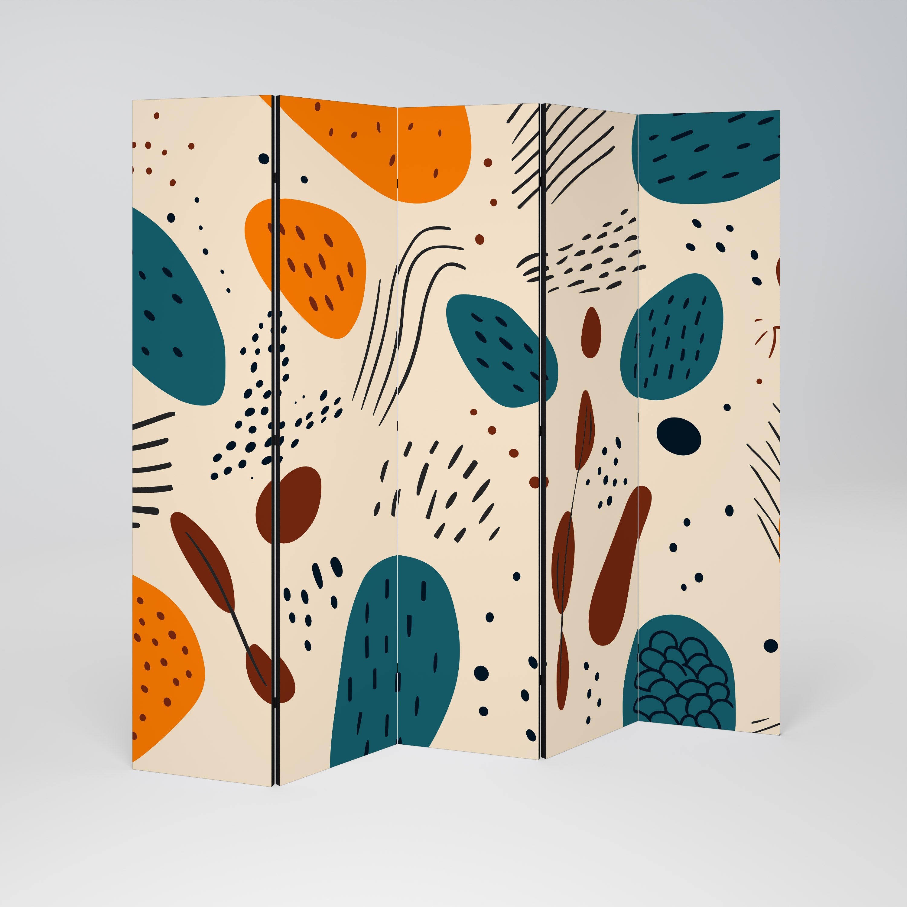 VIBRANT FRENZY 5dílný paraván