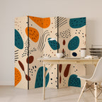 VIBRANT FRENZY 5dílný paraván