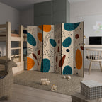 VIBRANT FRENZY 6-Panel Room Divider