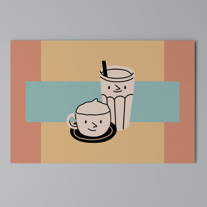 COFFEE PLEASURES Horizontal Canvas Print