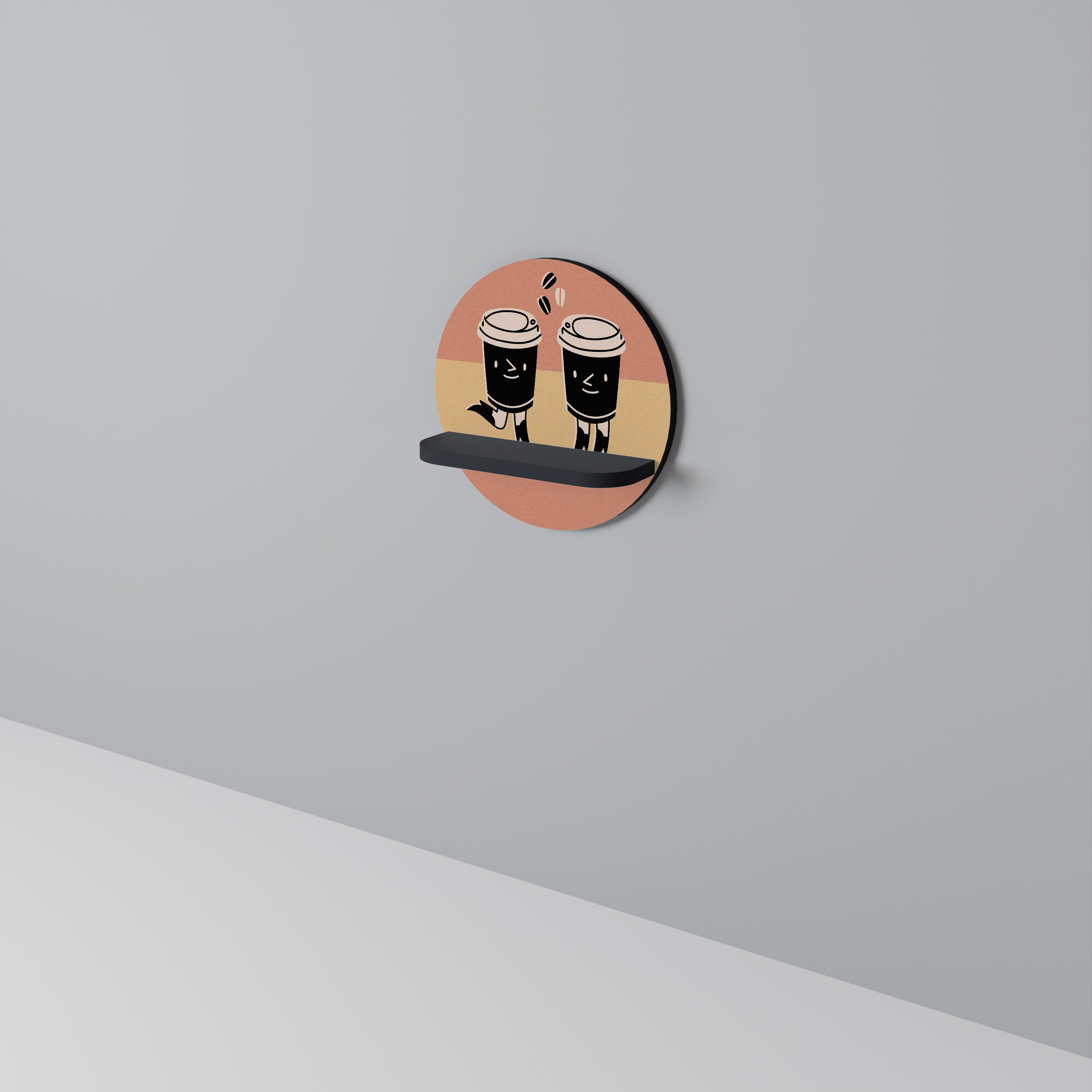 JOYFUL COFFEE Art Shelf