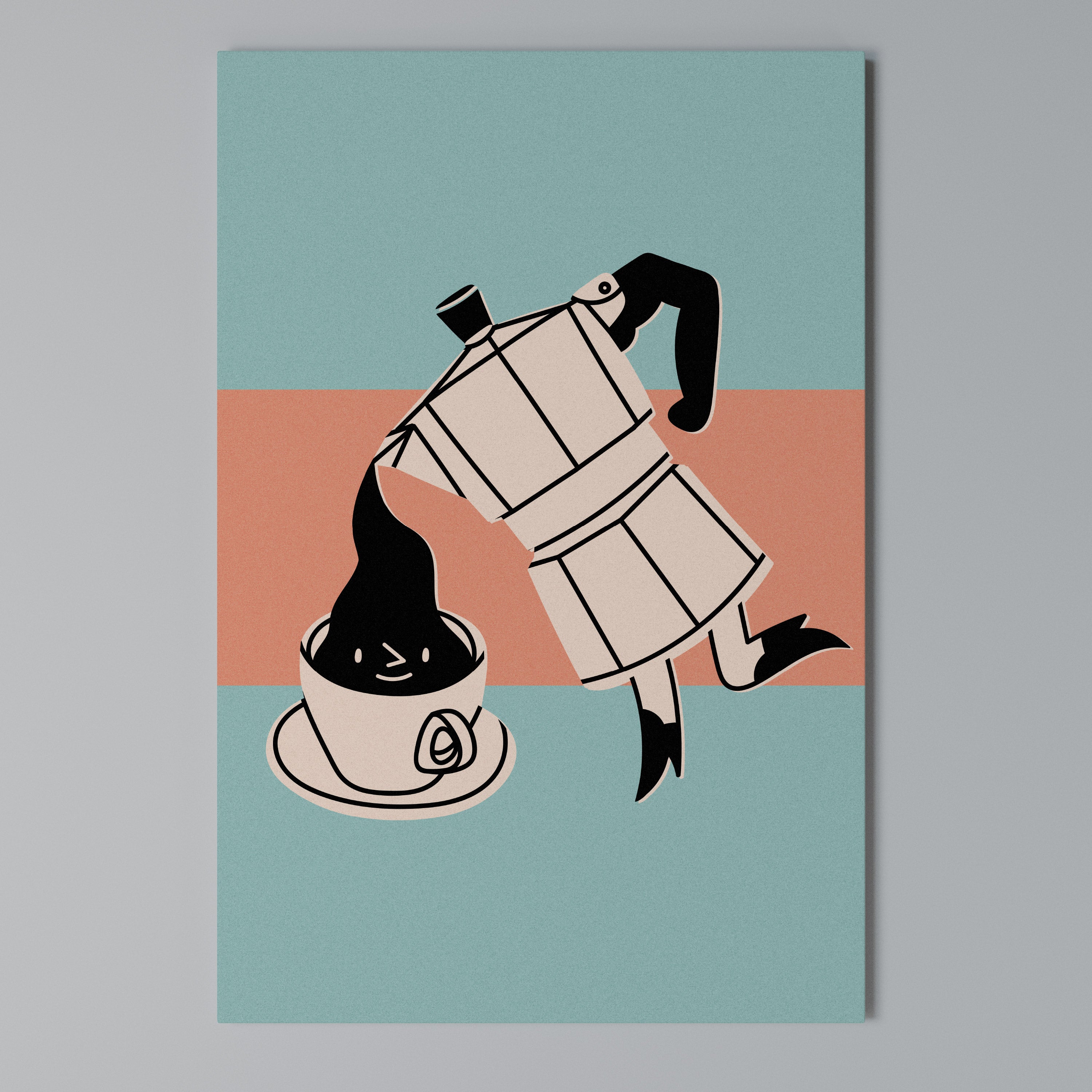 POWER ESPRESSO Vertical Canvas Print