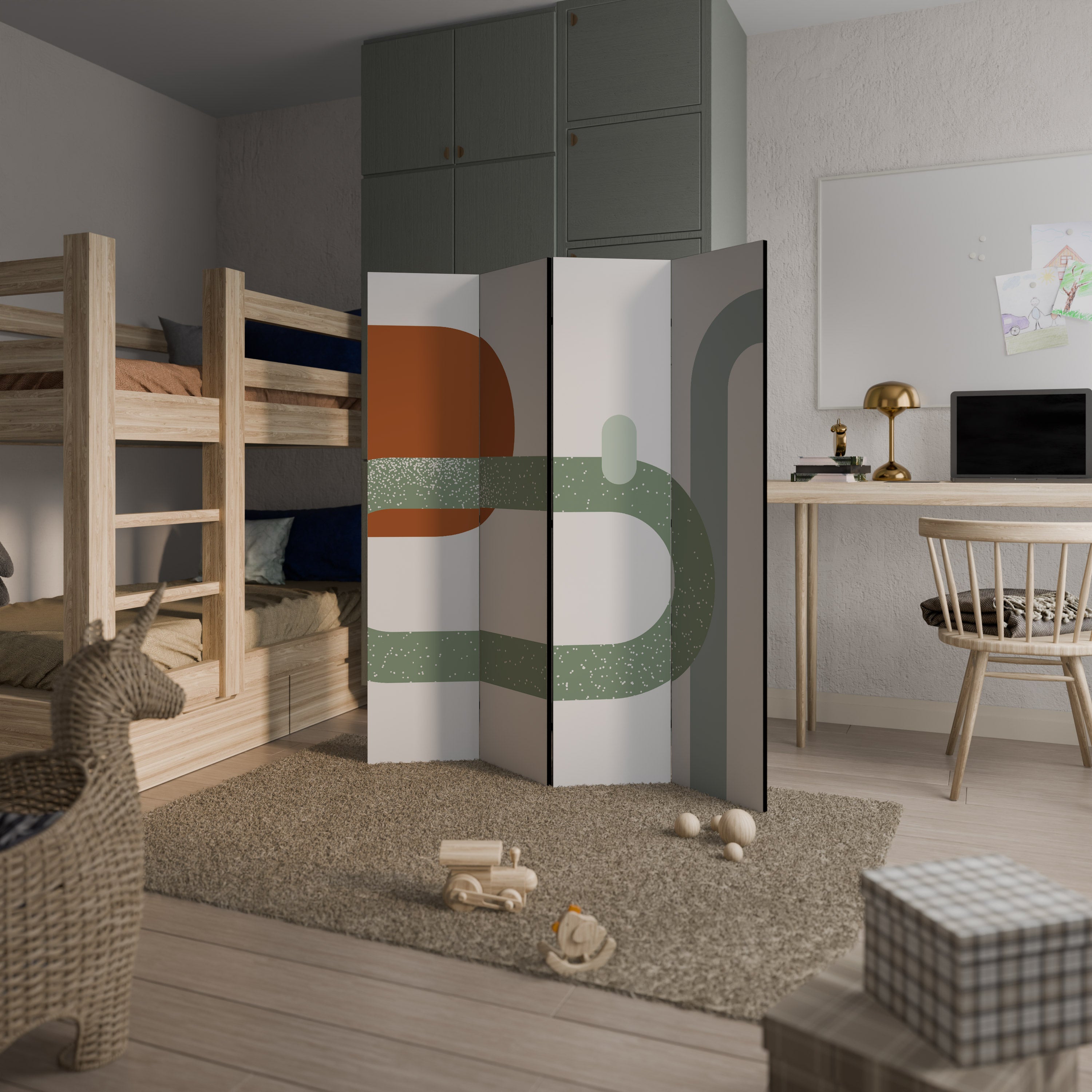 INFINITY'S EMBRACE 4-Panel Room Divider