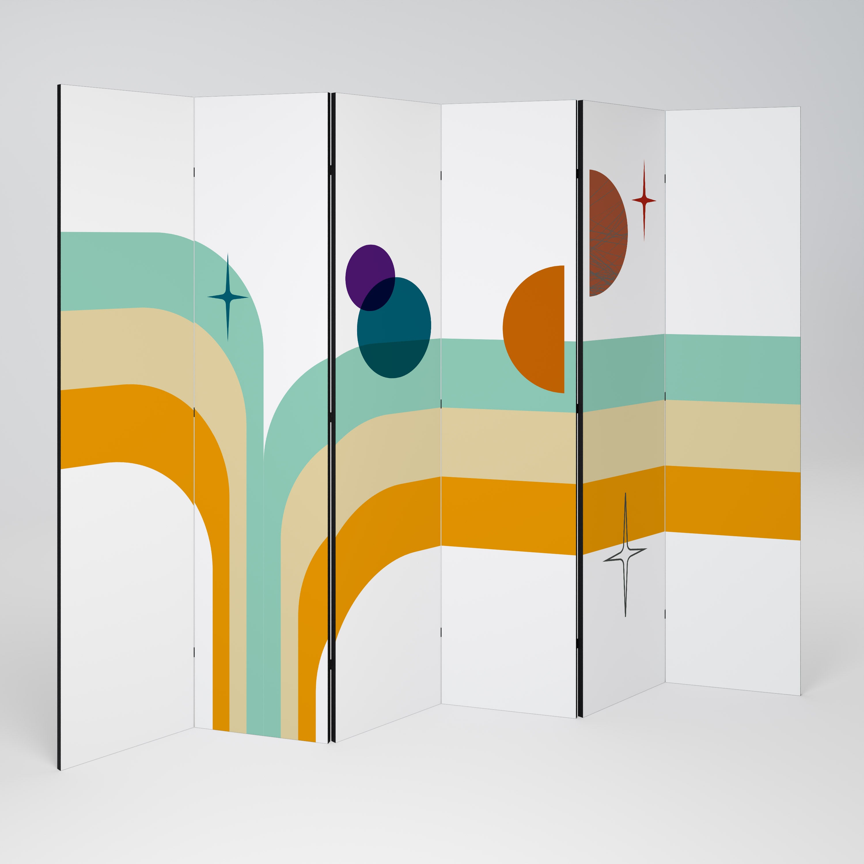 COLOR SOLSTICE 6-Panel Room Divider