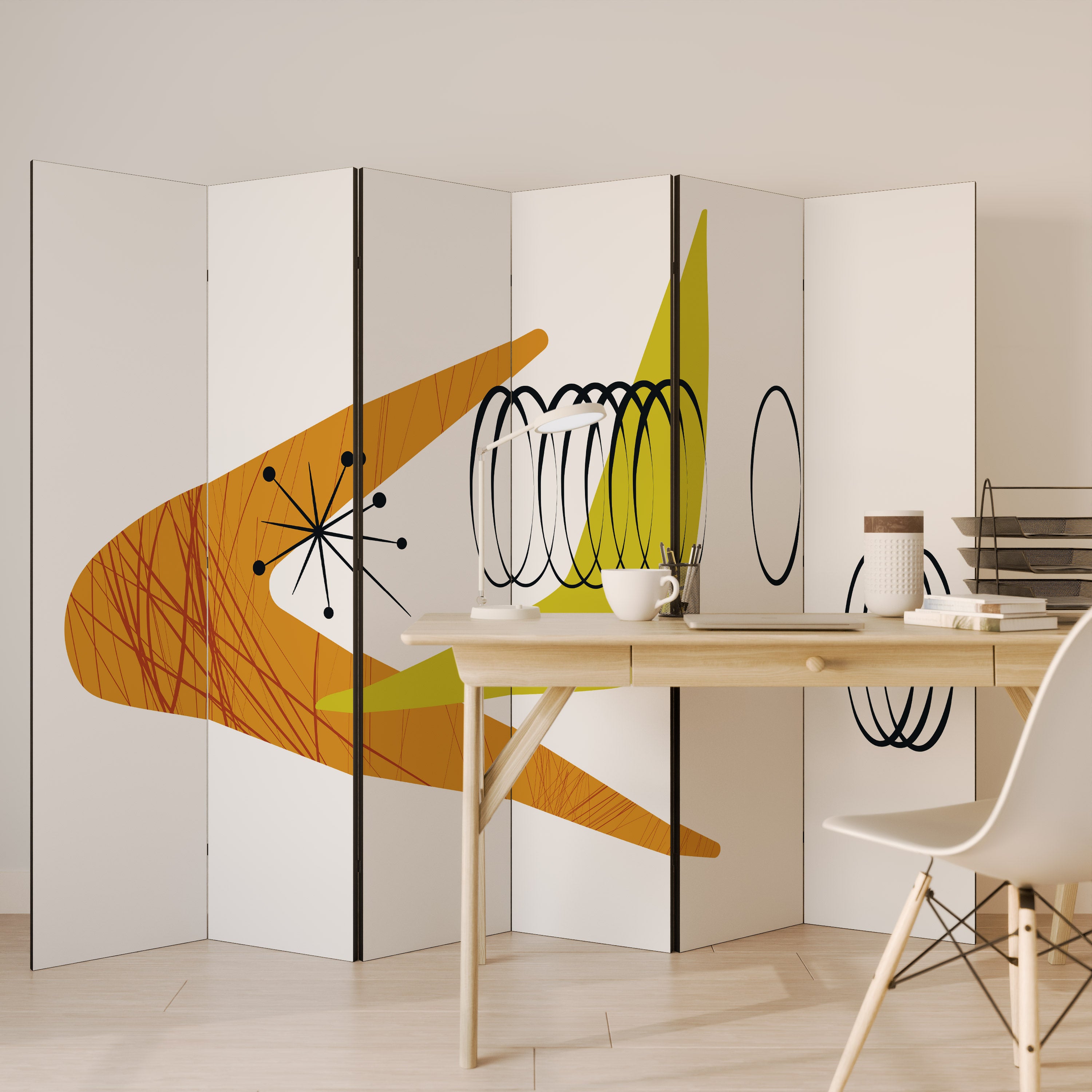 MAGNETIC HIT 6-Panel Room Divider
