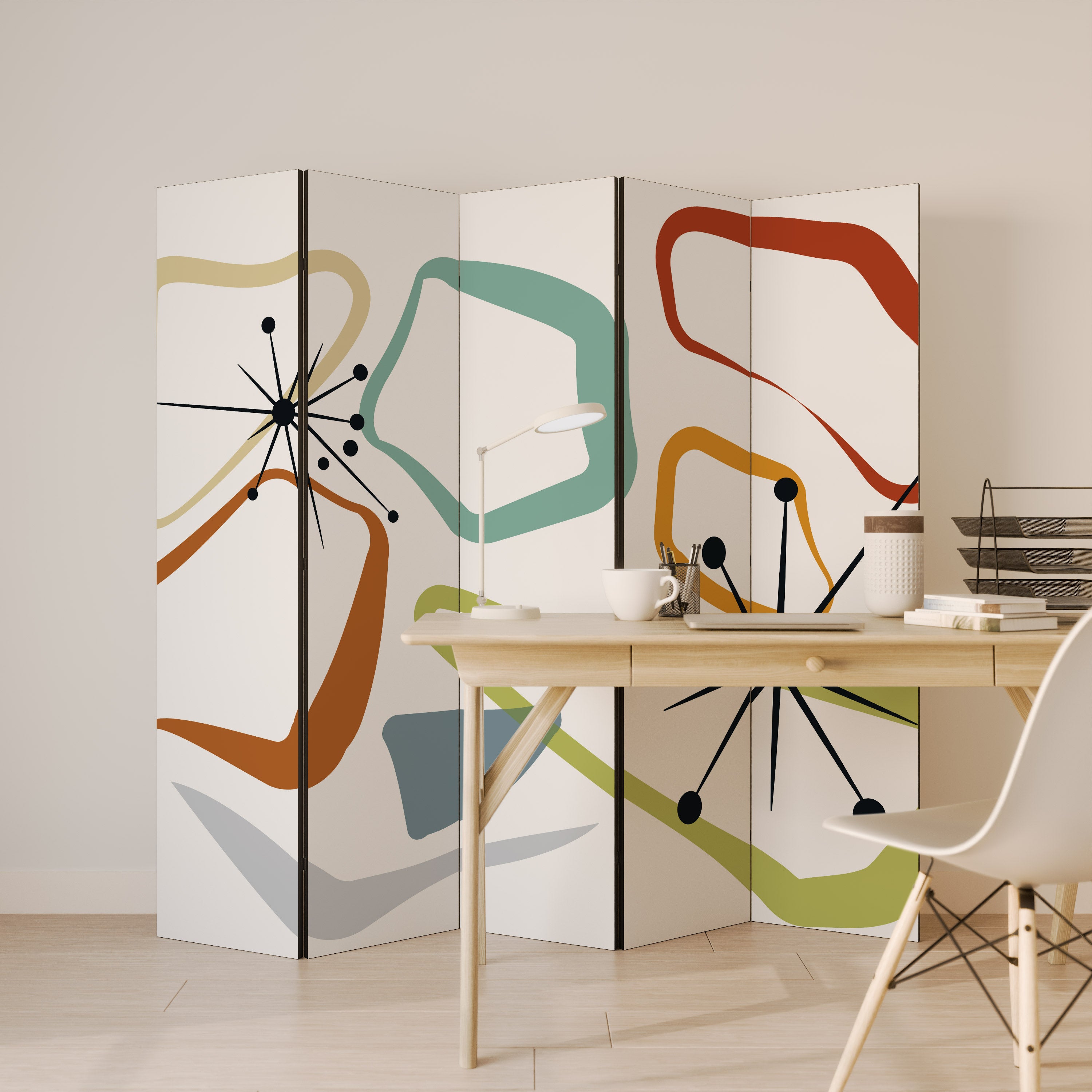 INTO THE RIM 5-Panel Room Divider