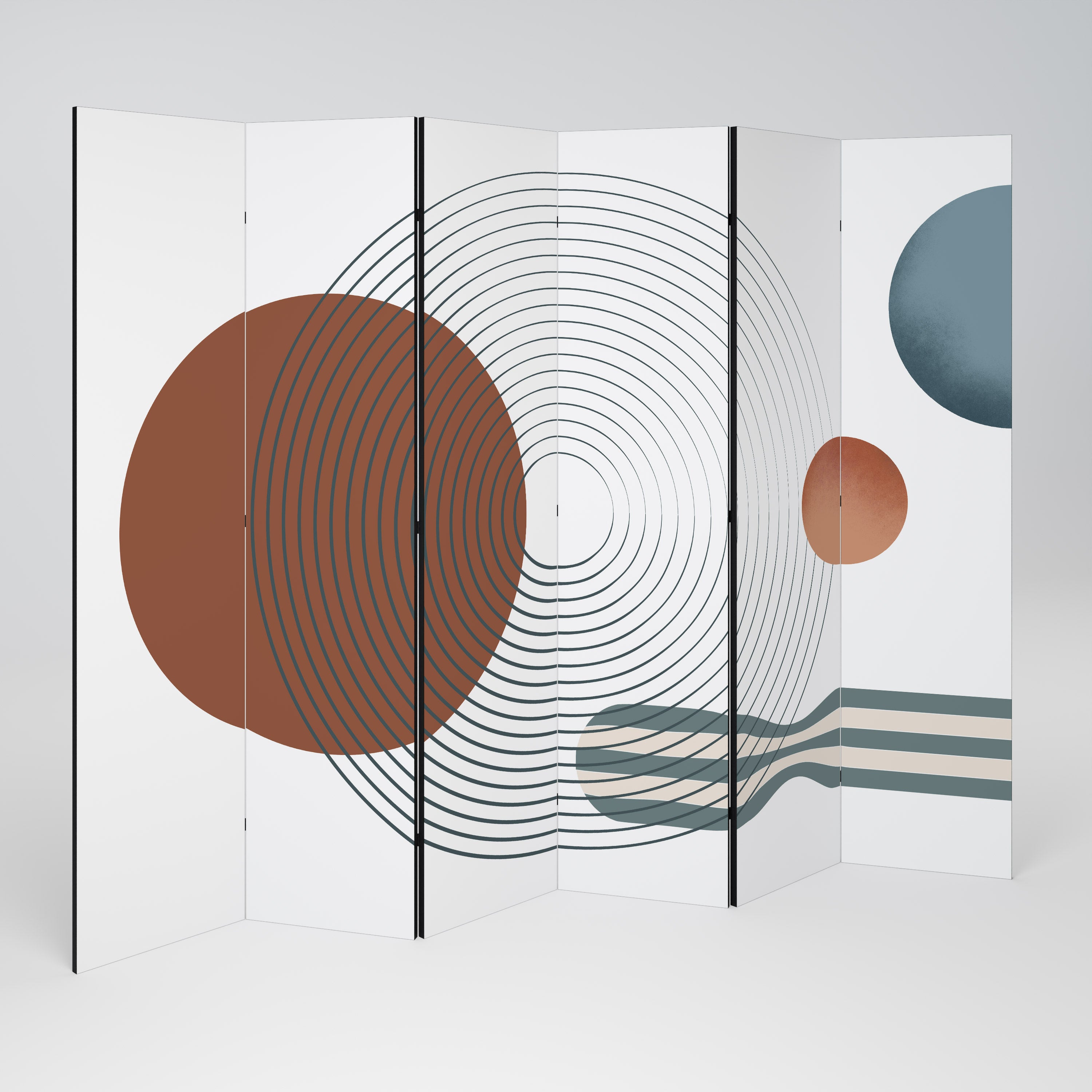 QUIET SNAPSHOT 6-Panel Room Divider