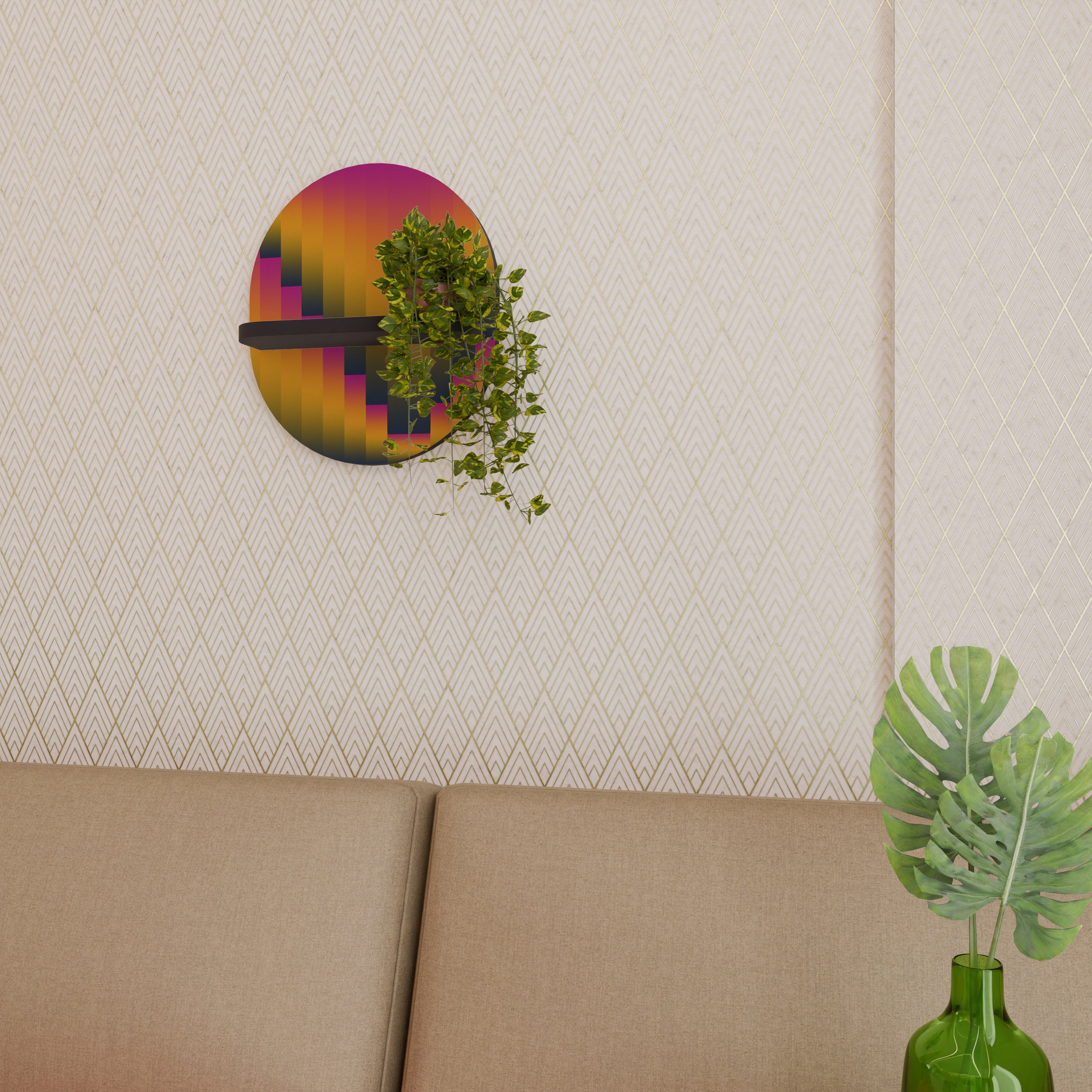 GOLDEN FADE Designová police